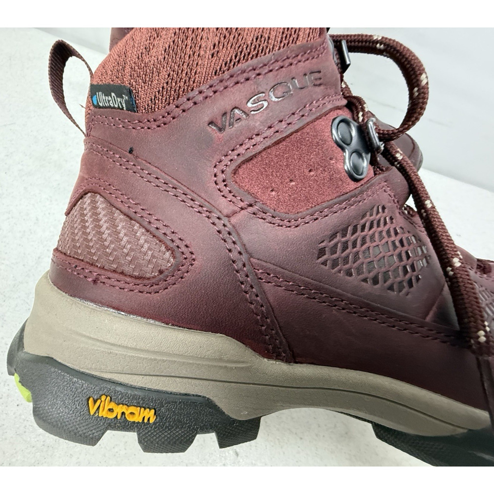 Vasque Talus AT UltraDry Boots Women's 7.5 Wide Rum Raisin Burgundy 7385 Hiking - Picture 8 of 10